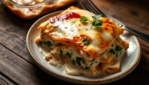 Chicken Alfredo Lasagna Lasagna