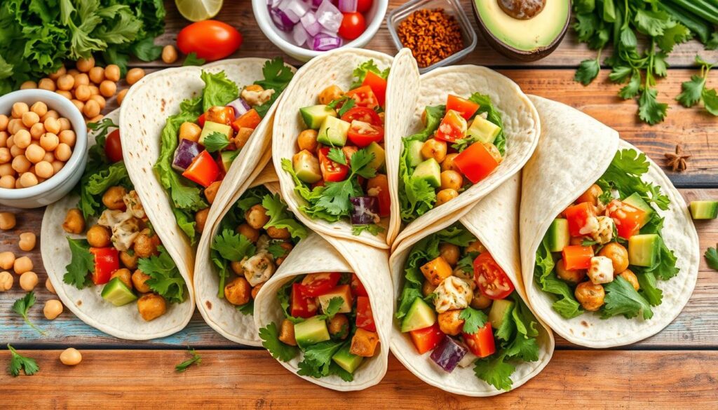 Chickpea Salad Wraps Chickpea Salad Wraps