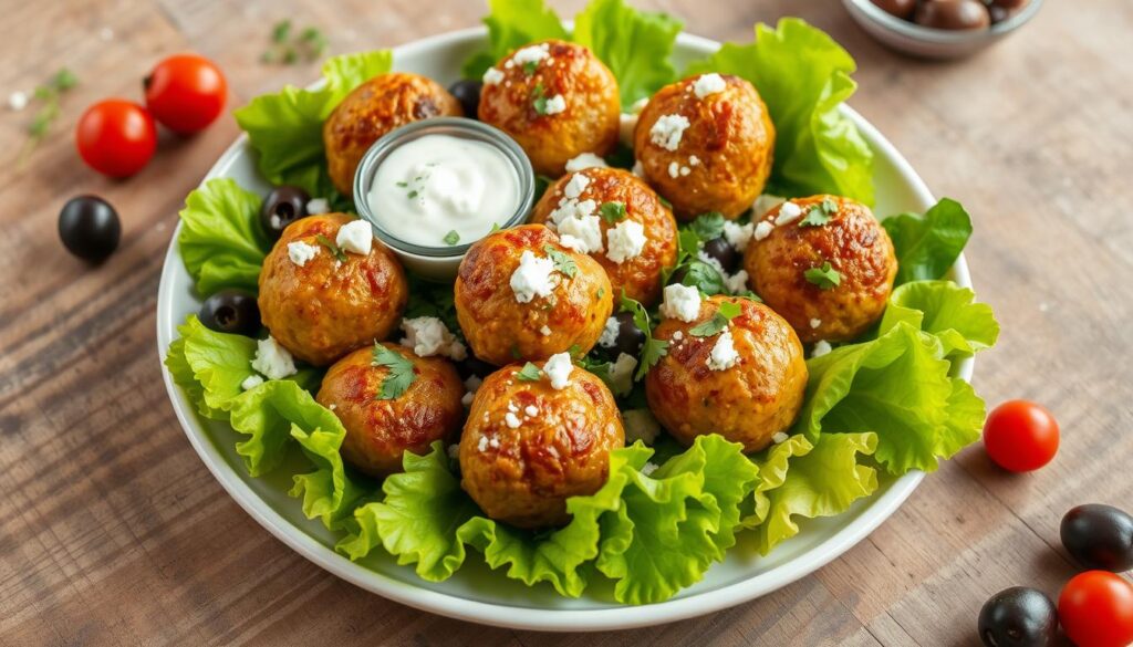 Greek-Inspired Meatballs Greek-Inspired Meatballs