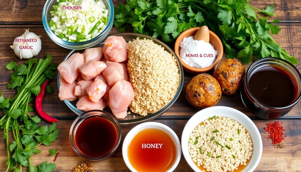 Ingredients for BBQ Glazed Chicken Meatballs Ingredients for BBQ Glazed Chicken Meatballs