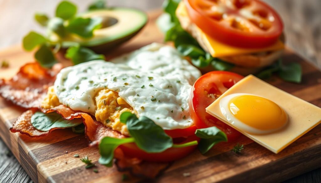 Ingredients for Breakfast Sandwich Ingredients for Breakfast Sandwich