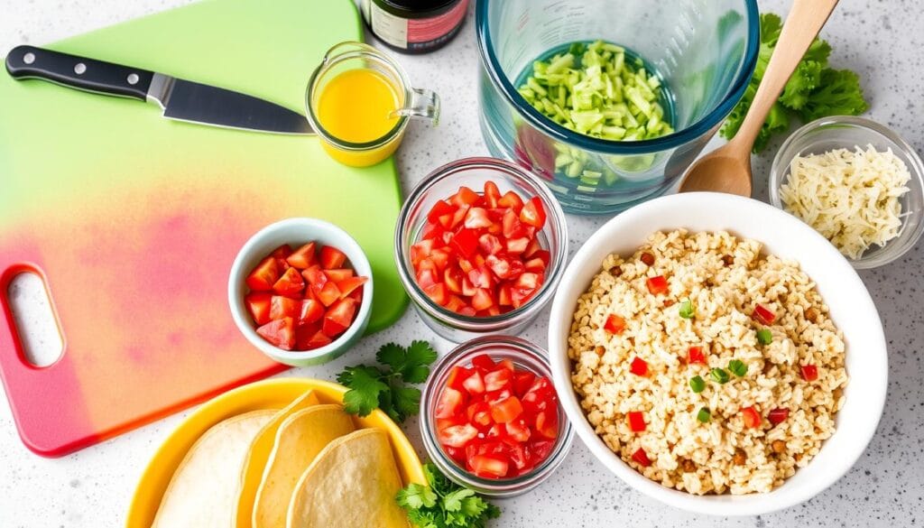 Kitchen tools for taco rice Kitchen tools for taco
