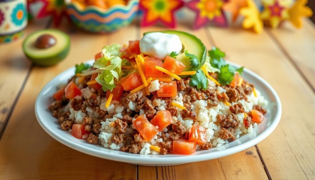 Taco Rice Dish Dish