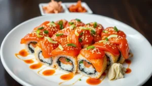 volcano roll sushi volcano roll sushi
