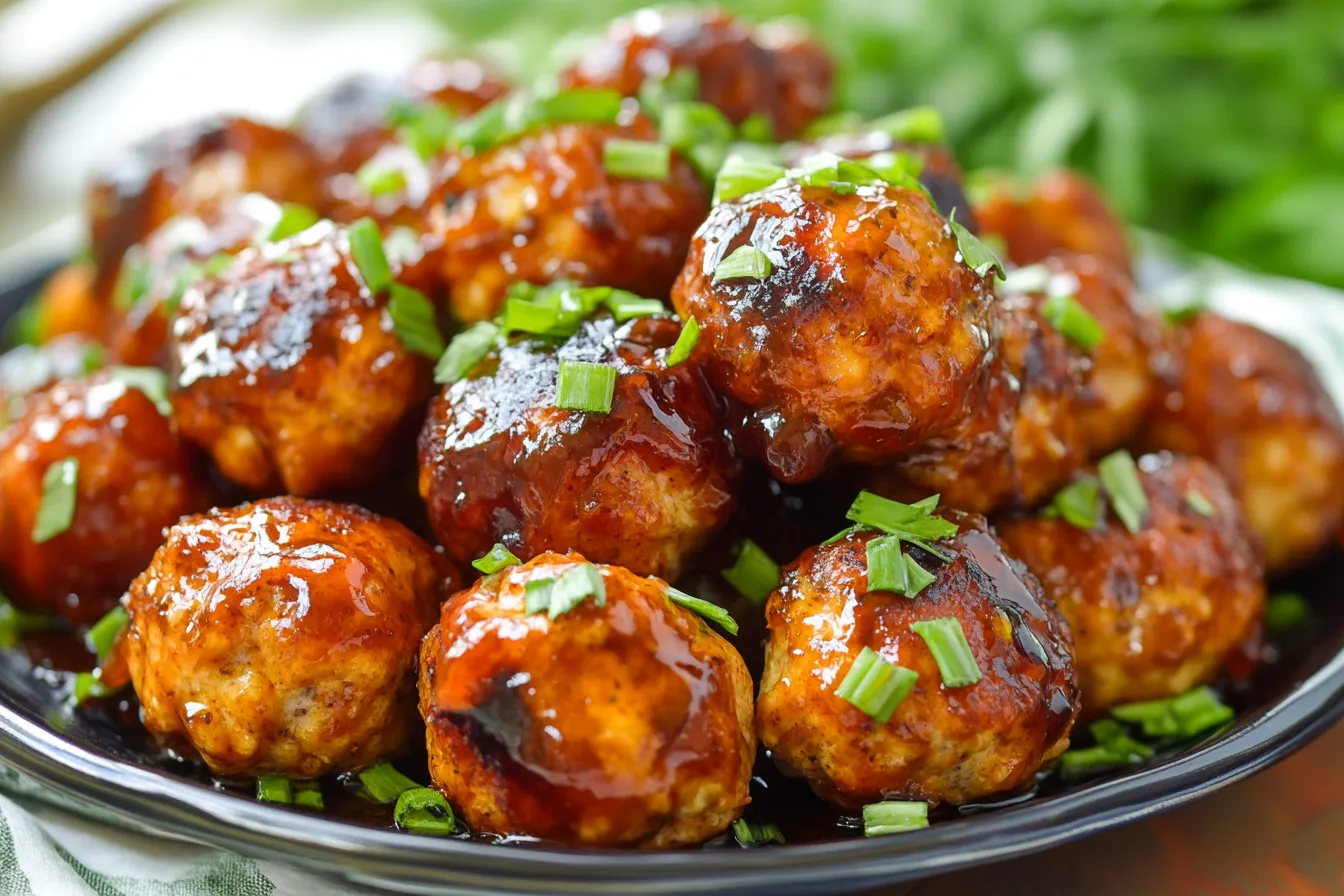 BBQ Glazed Chicken Meatballs 1 BBQ Glazed Chicken Meatballs – Sweet, Smoky, and Irresistible