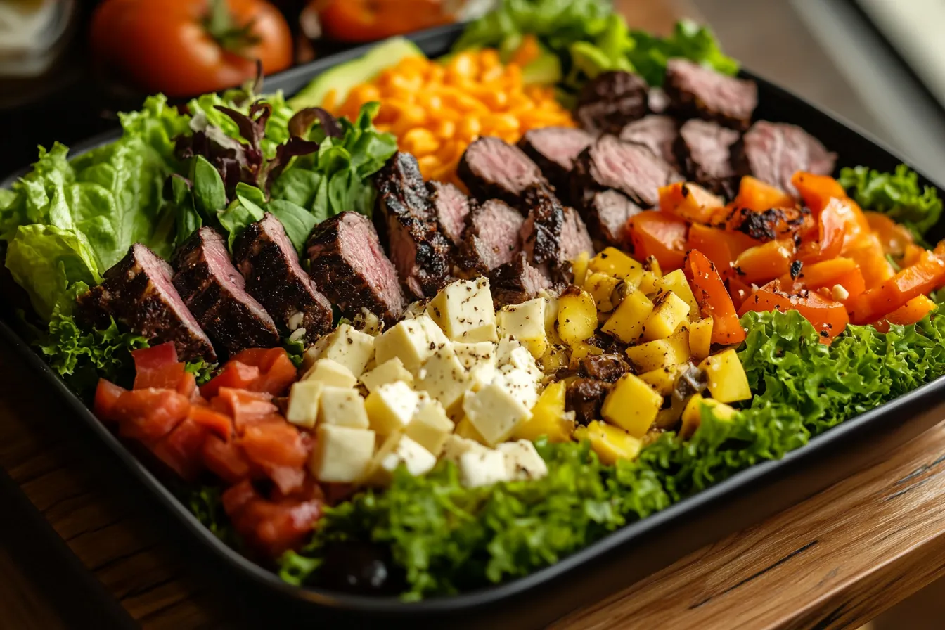 Classic Chef Salad Without Cheese | Fresh & Healthy 1 Chef Salad Without Cheese – A Protein-Packed Classic!