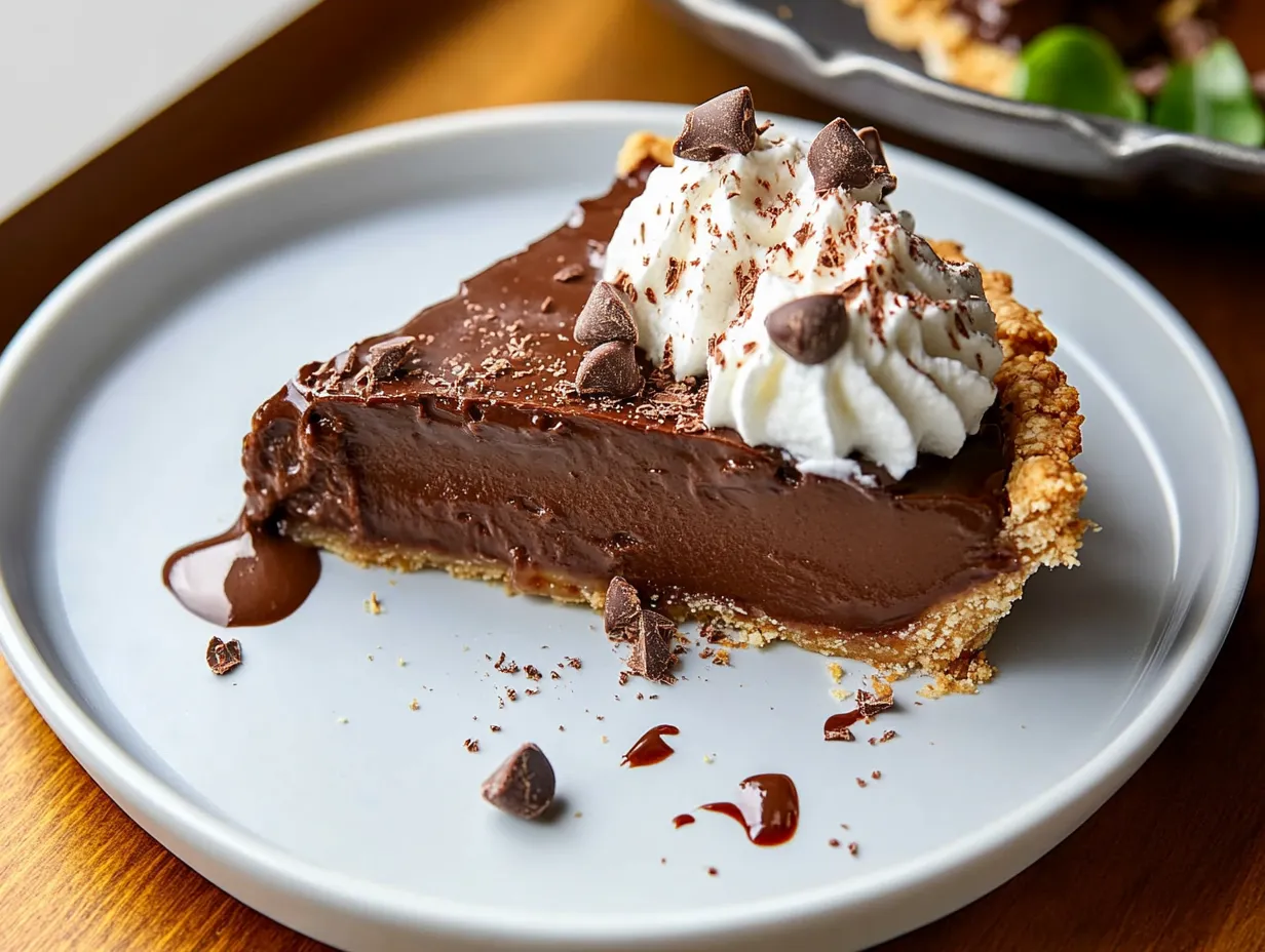 Chocolate Pudding Pie: A Decadent Dessert 1 A buttery graham cracker crust, silky homemade chocolate pudding, and a fluffy whipped topping—this pie is the ultimate indulgence. Perfect for any occasion (or just because you deserve it!).