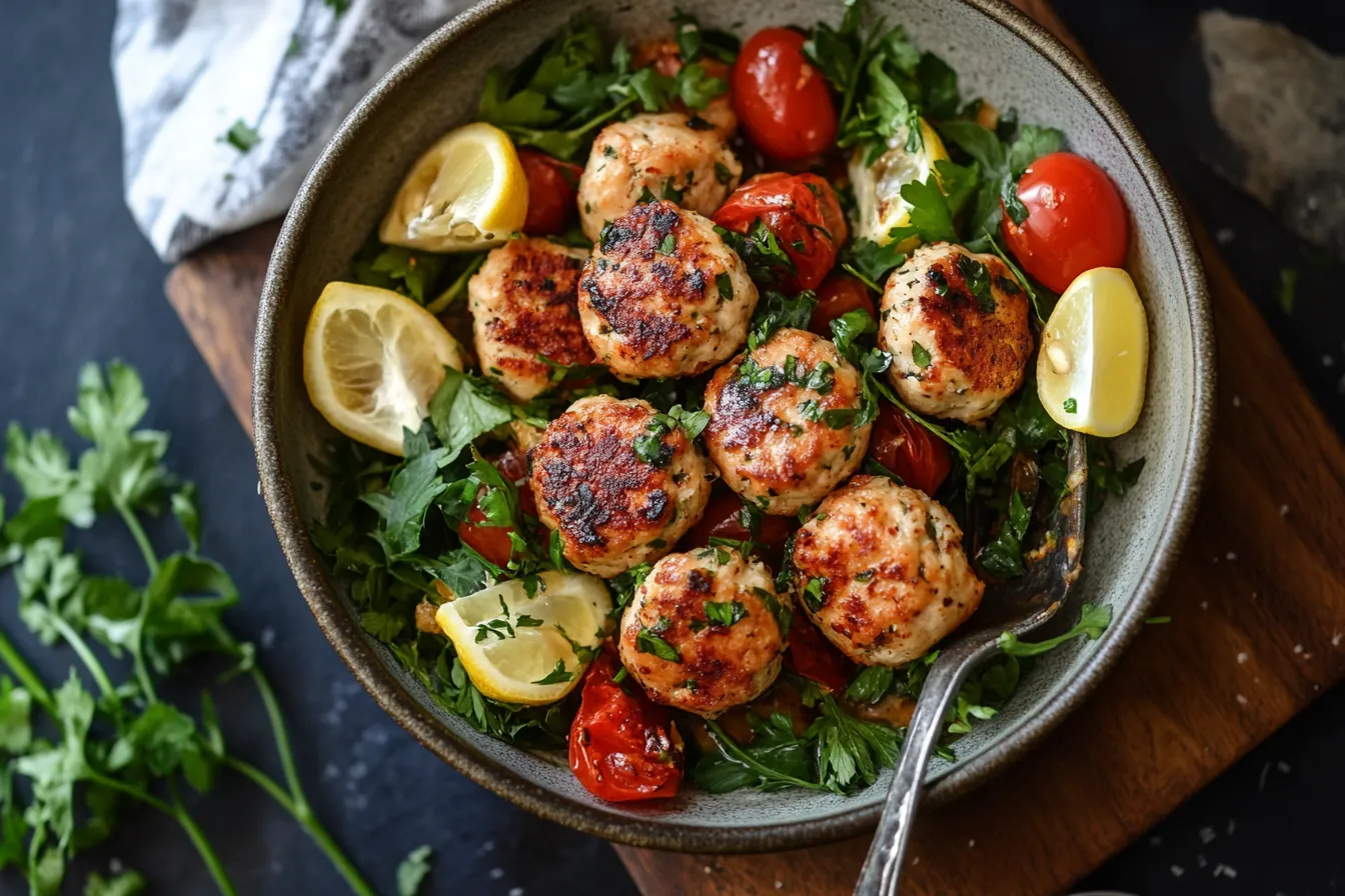 Lemon Herb Chicken Meatballs Recipe 1 Lemon Herb Chicken Meatballs – Light, Zesty, and Flavorful