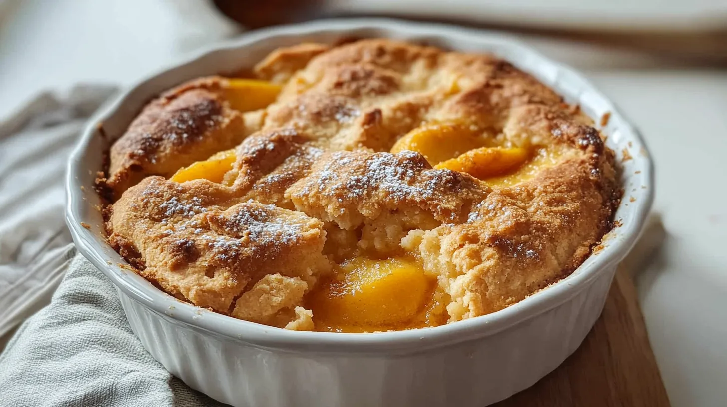 Easy Peach Cobbler Recipe: Warm, Flaky, and Irresistible! 1 Easy Peach Cobbler Recipe