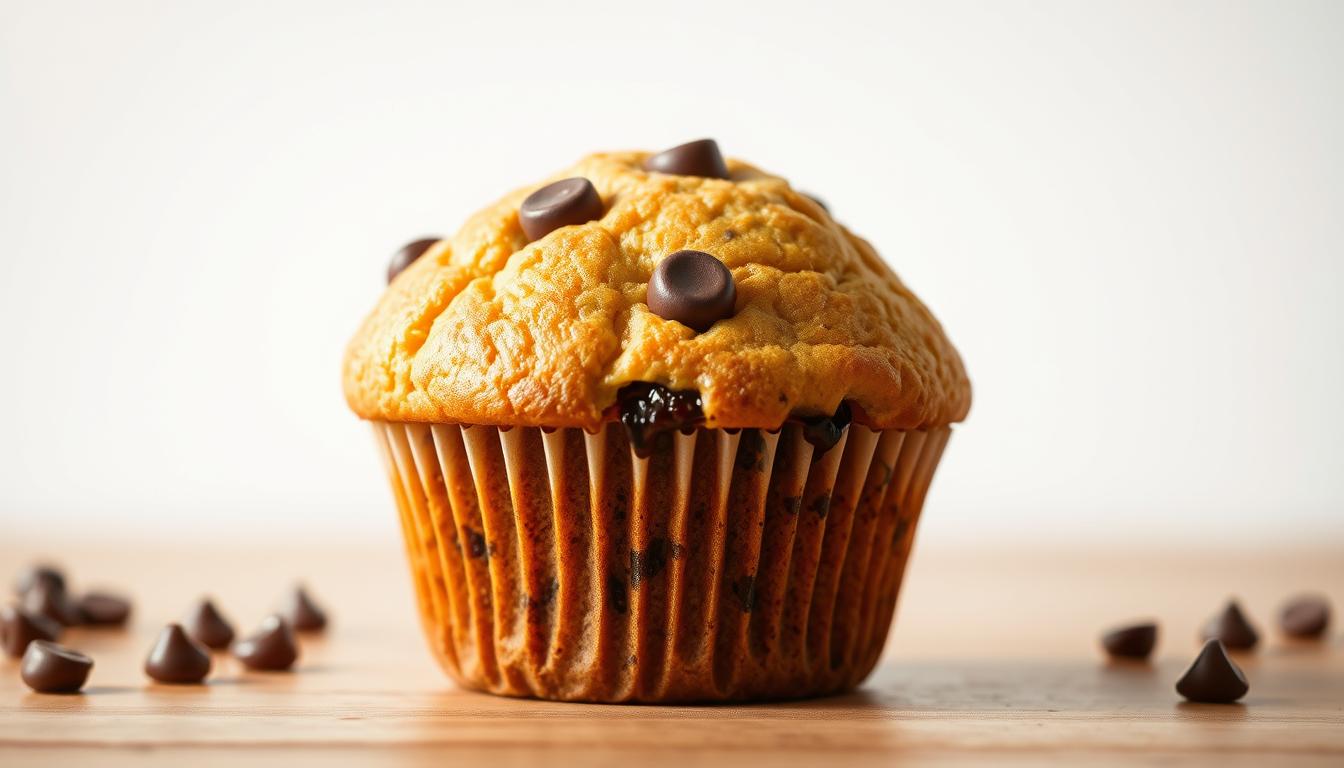 Easy Chocolate Chip Muffin Recipe for Breakfast! 1 chocolate chip muffin