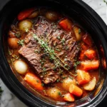 Tender chuck roast crock pot