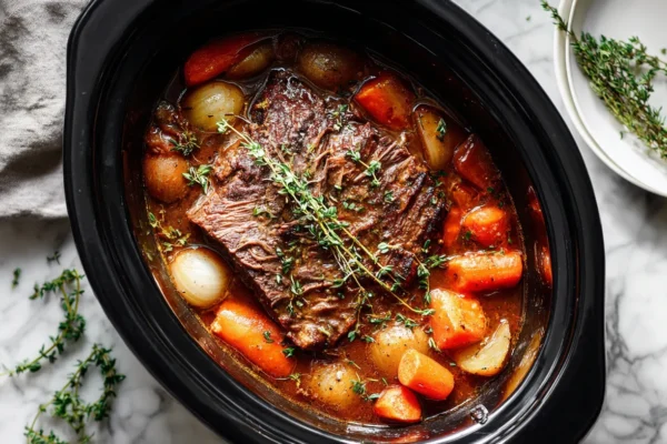 Tender chuck roast crock pot