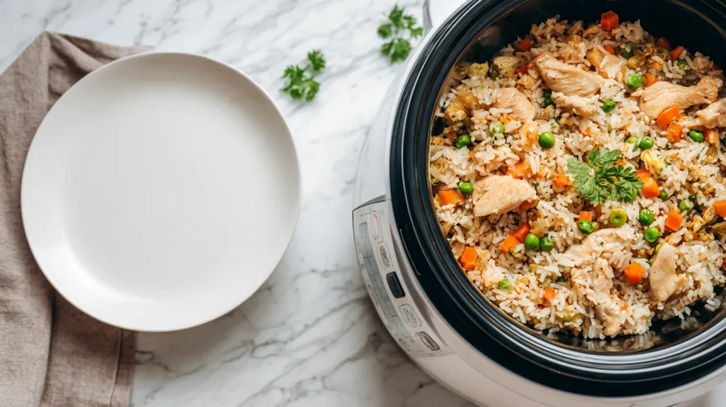 One-Pot Rice Cooker Chicken and Rice
