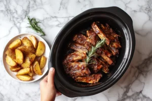 Fall-Off-The-Bone BBQ Ribs in Slow Cooker