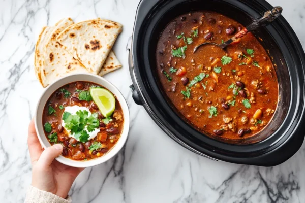 Hearty Slow Cooker Taco Soup
