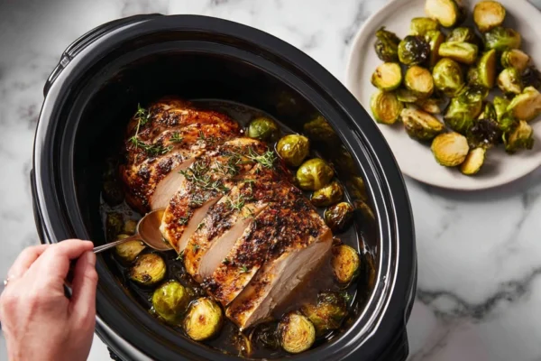 Herb-Crusted Slow Cooker Turkey Breast