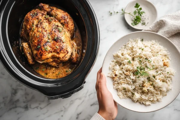 Herb-Roasted Slow Cooker Whole Chicken