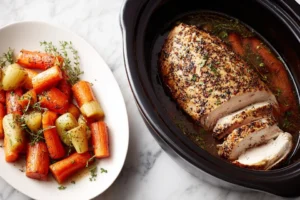 Juicy Herb-Roasted Turkey Breast in Crockpot