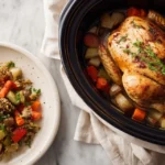 Tender Herb-Roasted Whole Chicken in Crockpot