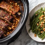 Tender Braised Beef Short Ribs in Crockpot