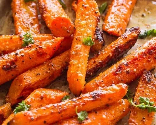 20-Minute Air Fryer Garlic Parmesan Carrots