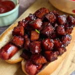 Air Fryer Hot Dog Burnt Ends