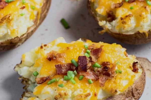 Air Fryer Twice Baked Potatoes