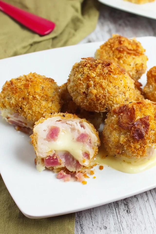 Air fryer Cordon Bleu Bites