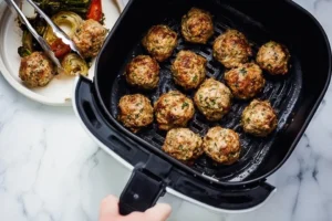 Juicy Air Fryer Italian Meatballs