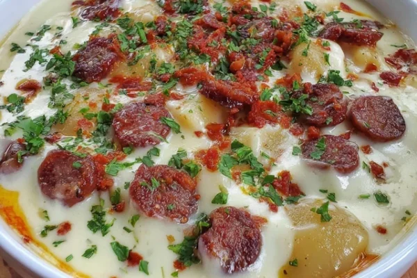 Cozy Crockpot Potato Soup with Sausage