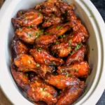 Crockpot Honey Garlic Chicken Wings