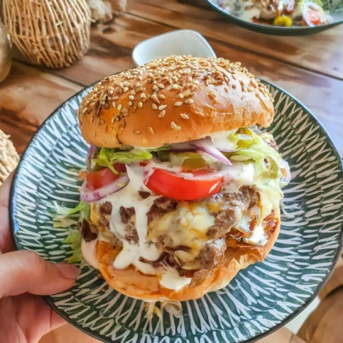 Juicy Air Fryer Hamburger