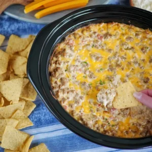 Sausage Cheese Dip Crockpot