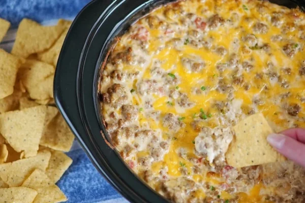 Sausage Cheese Dip Crockpot