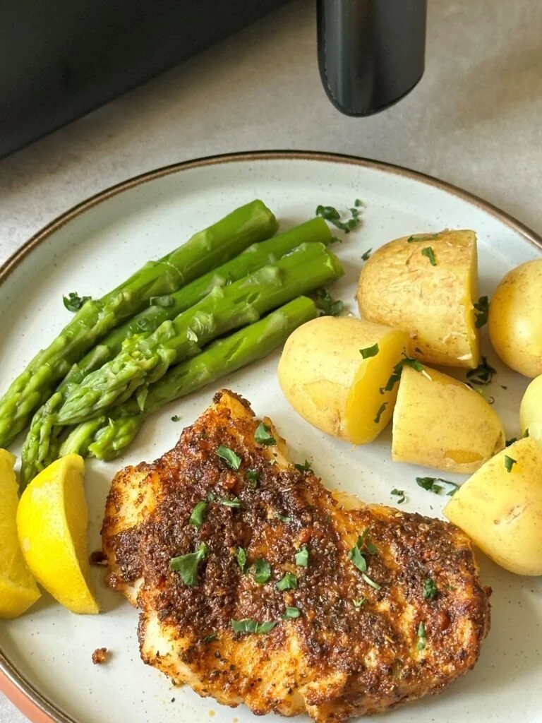 Air Fryer Garlic Butter Cod