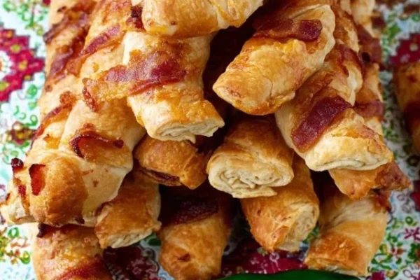 Cheesy Bacon Twists in Air Fryer