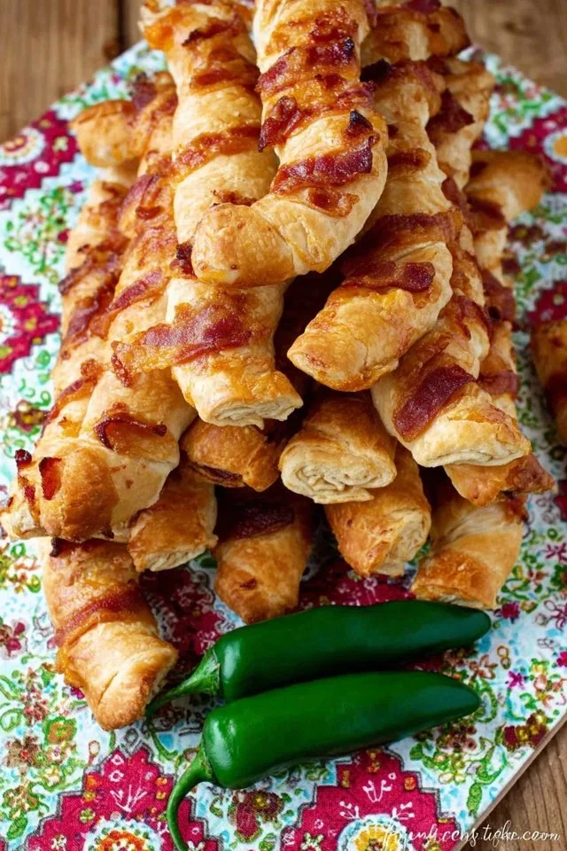 Cheesy Bacon Twists in Air Fryer