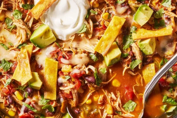 Crockpot Chicken Tortilla Soup