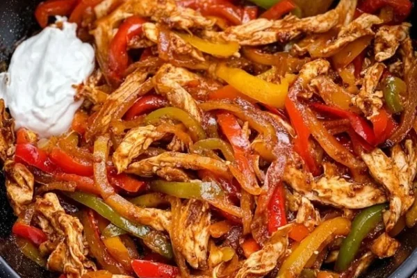 Easy Crockpot Chicken Fajitas