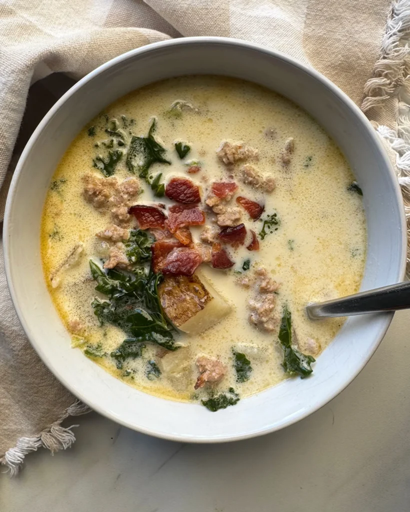 Healthy Slow Cooker Zuppa Toscana Soup