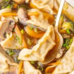 Potsticker Soup in Slow Cooker