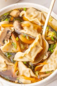 Potsticker Soup in Slow Cooker