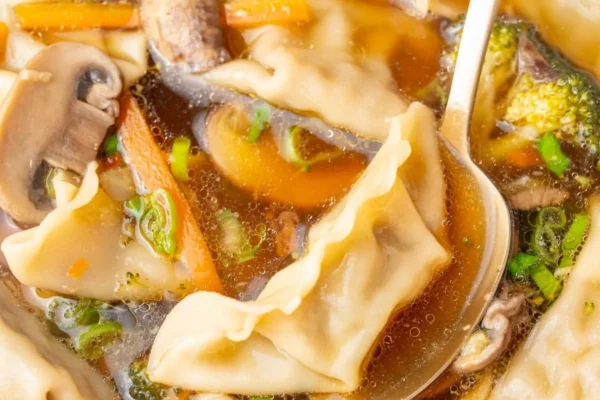 Potsticker Soup in Slow Cooker