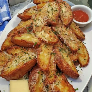 Garlic Parmesan Potato Wedges