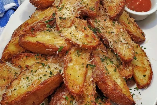Garlic Parmesan Potato Wedges