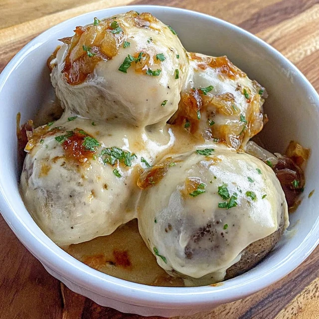 Creamy Mushroom Onion Boil