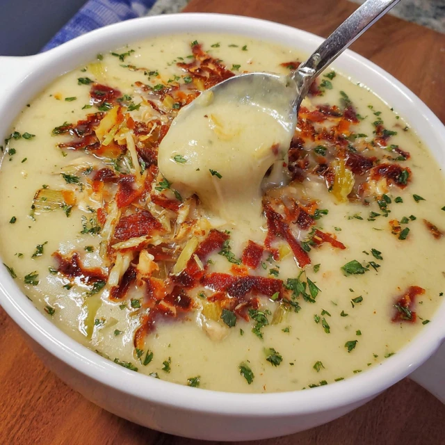 Roasted Celery and Potato Soup