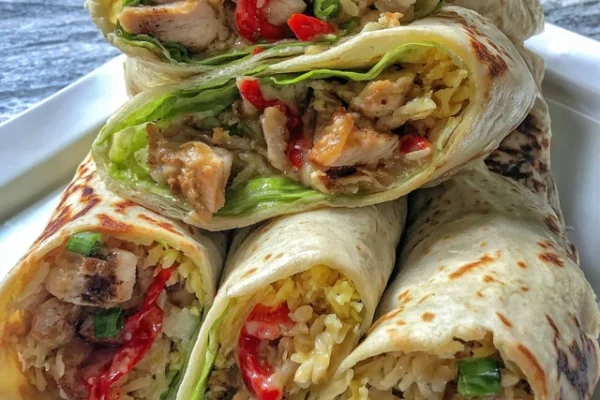 Sweet Chili Chicken Wraps