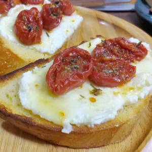 Ricotta Bruschetta with Roasted Tomatoes