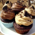 Chocolate Cupcakes with Oreo Buttercream